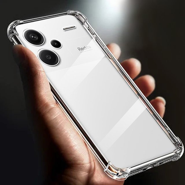 Stoßfeste TPU-Handyhülle mit Airbag-Schutz für Xiaomi Redmi Note 13 Pro Plus 5G in Transparent - Bild 1