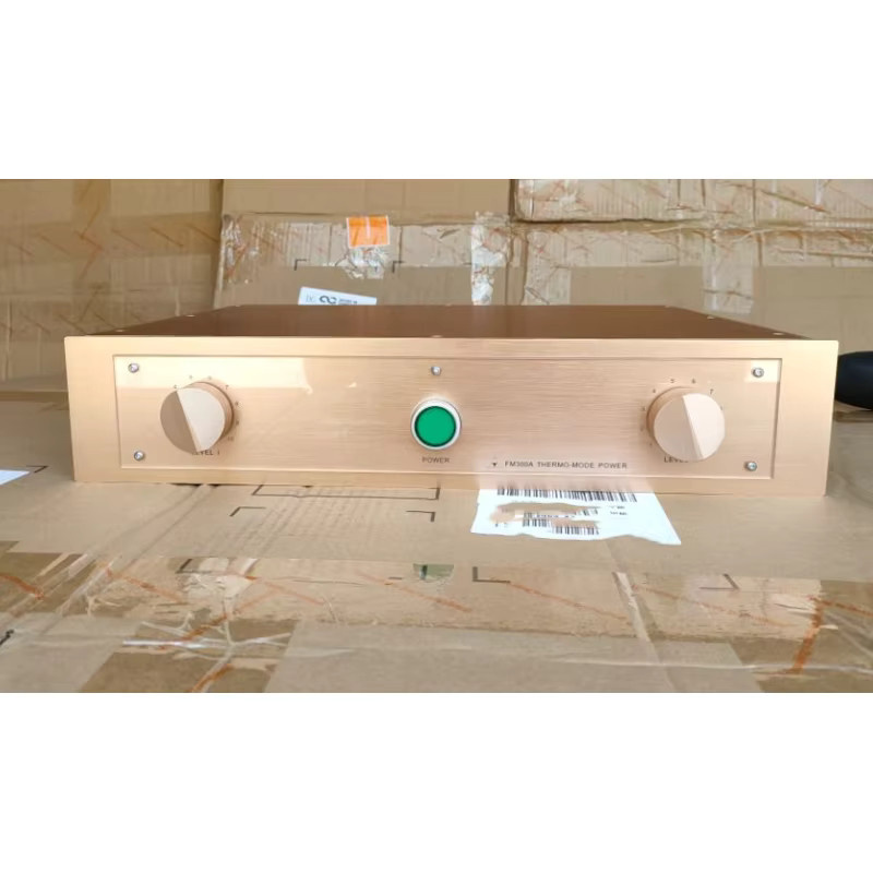 GZbotolave FM-Serie FM300A Vollaluminium-Verstärkergehäuse für DIY-Montage in Gold, B: 350 mm, H: 90 mm - Bild 2