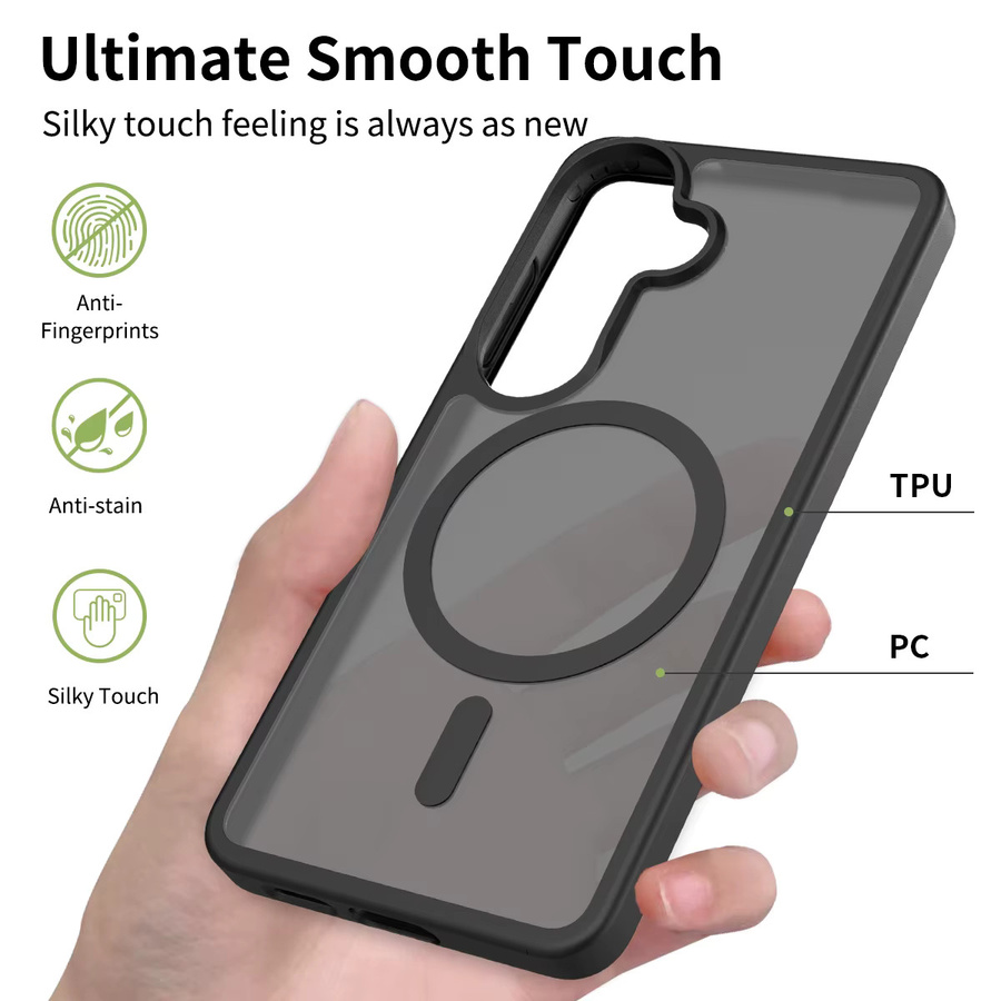 Magnetische Matte Handyhülle NYFundas für Samsung Galaxy S26 Ultra S25 FE S24 Plus S23 S22 A57 5G A37 A17 A56 A36 A26 A16 A55 A35 A15 in Blau - Bild 3