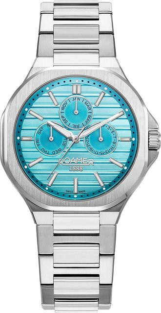 Roamer Herrenuhr, Vollkalender, Quarz, Edelstahl, 42 mm, 3 ATM - Bild 1
