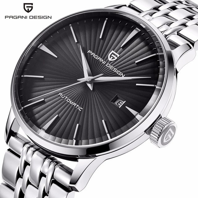 PAGANI DESIGN Armbanduhr, Automatik, Edelstahl, 42 mm, Herren, Schwarz - Bild 1