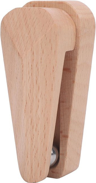 CosyHome Handtuchklemme aus Massivholz, selbstklebend und wandmontiert, braun - Bild 1