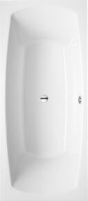 Villeroy & Boch Rechteck-Badewanne MY ART in Star White mit mittigem Ablauf, B/T: 180 x 80 cm - Bild 1
