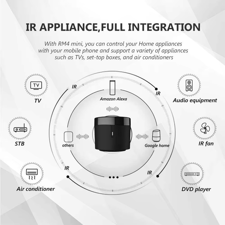 BroadLink RM4 mini Smart Infrarot-Fernbedienung für Klimaanlage und Smart Home, Schwarz - Bild 6