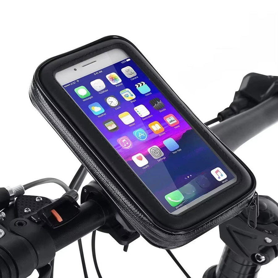 Opansten Wasserdichter Fahrrad-Telefonhalter in Schwarz für iPhone und Samsung als Lenker-Handyhülle und Fahrrad-Telefonständer - Bild 7