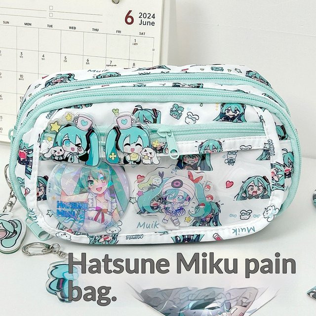 Bandai Hatsune Miku Pain Bag Federmäppchen mit großer Kapazität in Multicolour - Bild 1