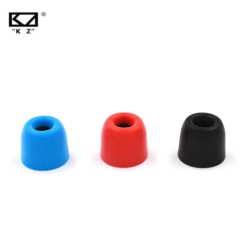 KZ 6 Stück Memory-Schaum-Ohrstöpsel zur Geräuschisolierung für In-Ear Kopfhörer ZSX EDXPro PR3 in Schwarz und Multicolour - Bild 2