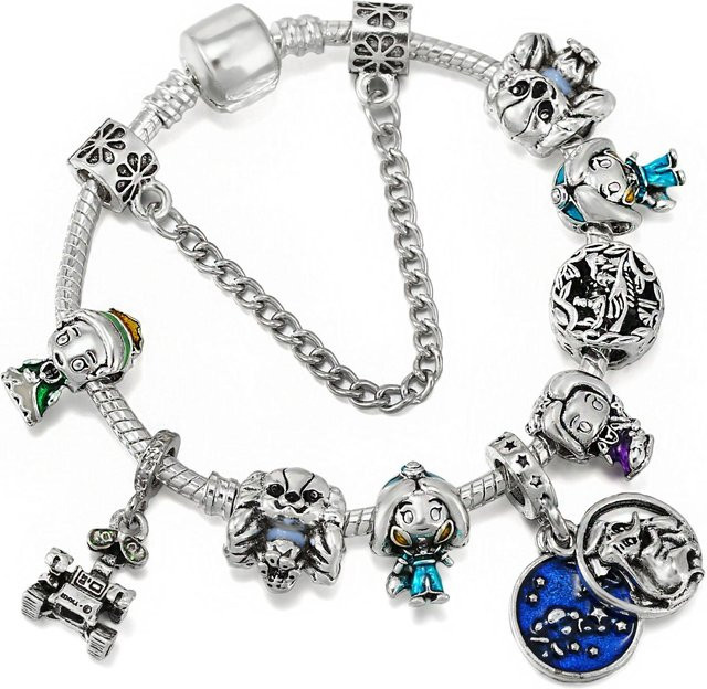 zjy8 Armband, Perlen, Silber, Damen, 17cm, grau - Bild 1