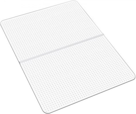 VEVOR Bodenschutzmatte für Bürostühle, transparente Stuhlmatte aus PVC mit Noppen, B/T: 122,5 x 91,5 cm - Bild 1