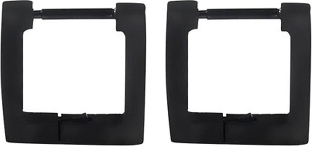 YULIN Creolen Edelstahl, Schwarz, Unisex - Bild 1