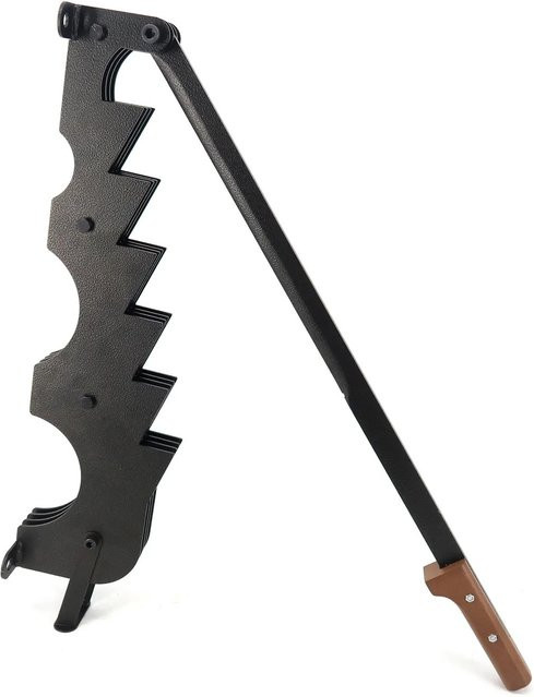 Firefix Holzspalter in Schwarz mit Holzgriff, B/T/H: 11,7 x 15 x 74,5 cm - Bild 1