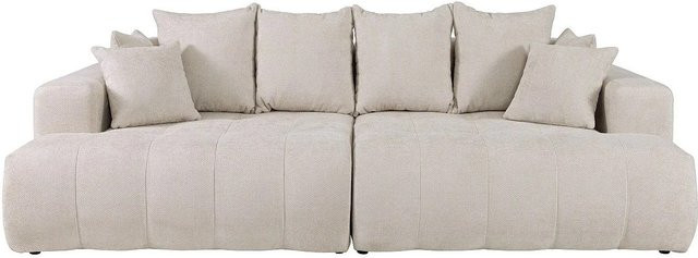 Motino Sofa in Beige ohne Schlafmöglichkeit mit Strukturstoff - Bild 1