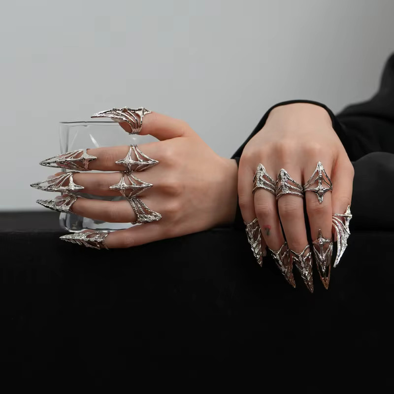 EDY STONE Ring, Metall, Silber, Gothic, Unisex - Bild 3