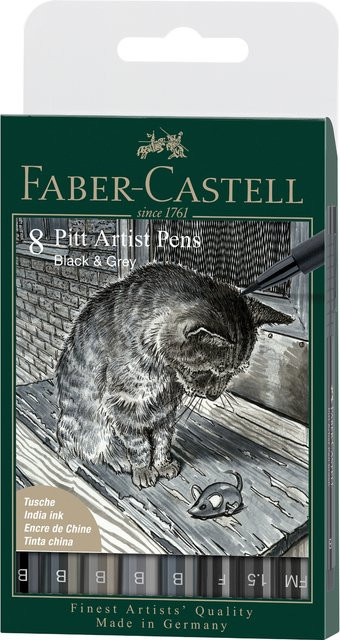 Faber Castell Pitt Artist Pen Tuschestift Set Multicolour für Professionals - Bild 1