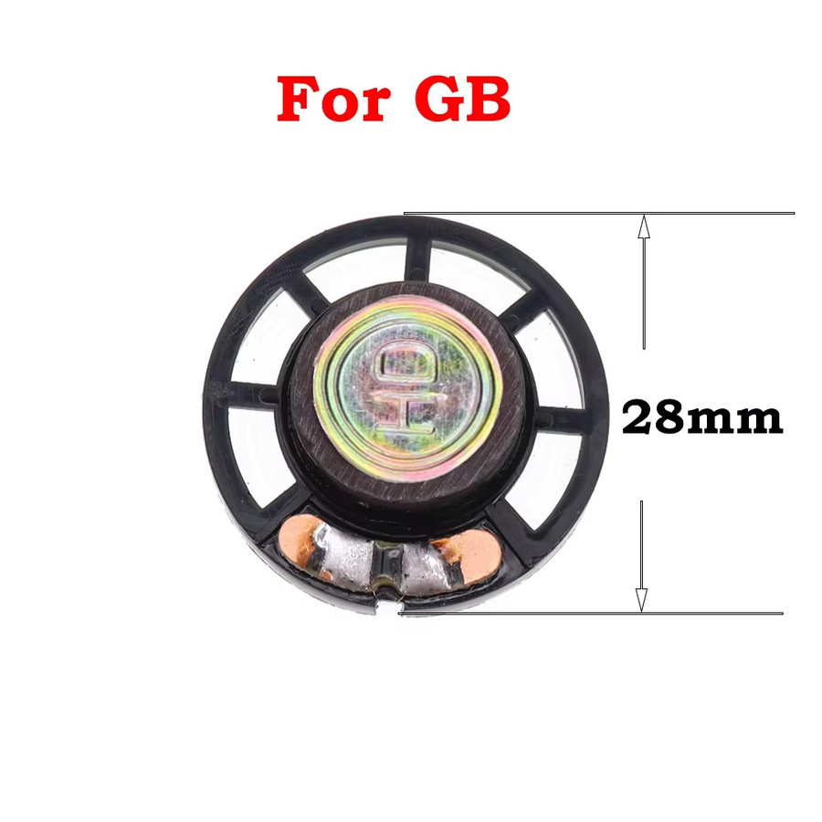 TingDong Lautsprecher-Upgrade für GB, GBC, GBA und GBA SP in Schwarz, 23 mm und 28 mm - Bild 2
