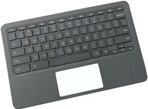 HP Notebook-Ersatzteil Gehäuse-Unterteil mit Tastatur in Schwarz (L92224-031) - Bild 1