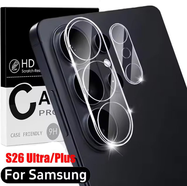 Samsung Galaxy S26 Ultra Plus S26U S26Plus S 26ultra Kameralinsen-Schutzfolie aus gehärtetem Glas, transparent HD-Folie - Bild 1