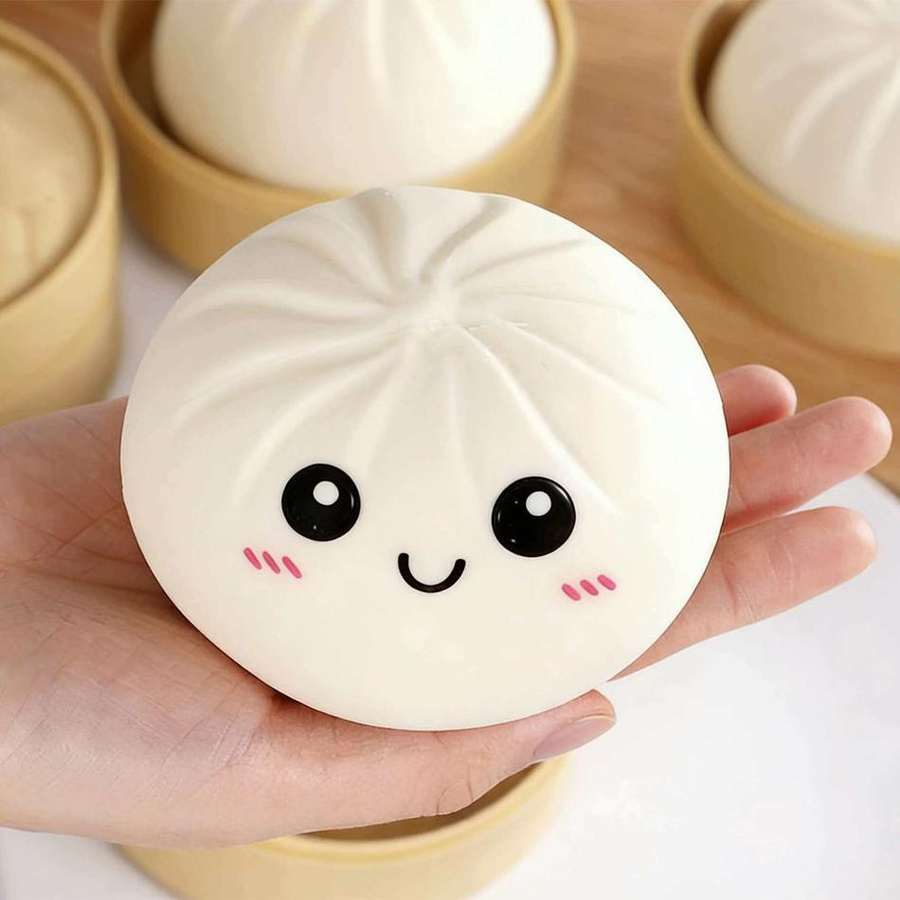 Yiran toy 1 Weißer Dumpling Cha Siu Bao Knetbälle Stressbälle - Bild 2