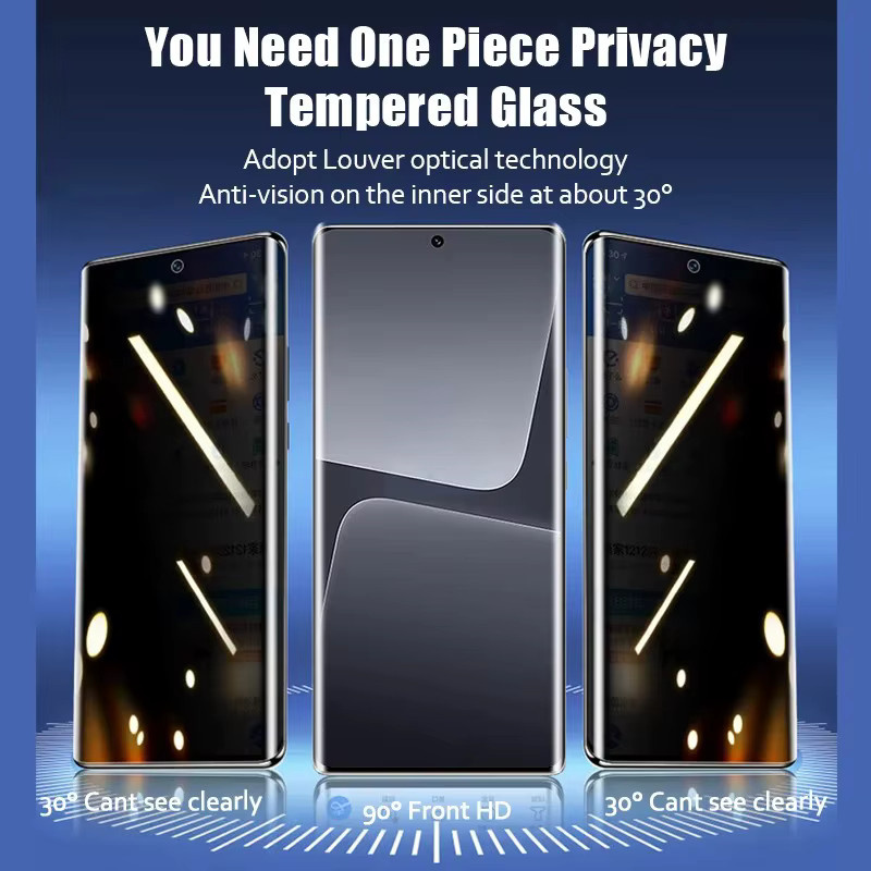 Honor Displayschutzfolie aus gehärtetem Glas mit 3D-Wölbung und Privacy-Anti-Spy-Funktion in Transparent - Bild 3