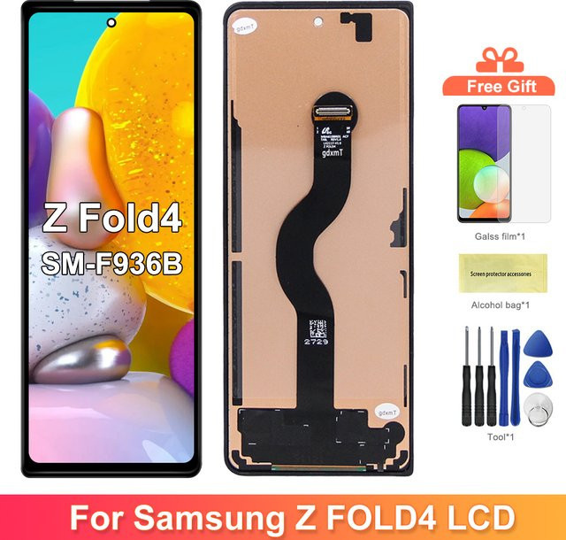 Samsung Z Fold 4 5G LCD Display Touchscreen Digitizer Ersatzteil in Schwarz für F936 F936B F936U Reparatur - Bild 1