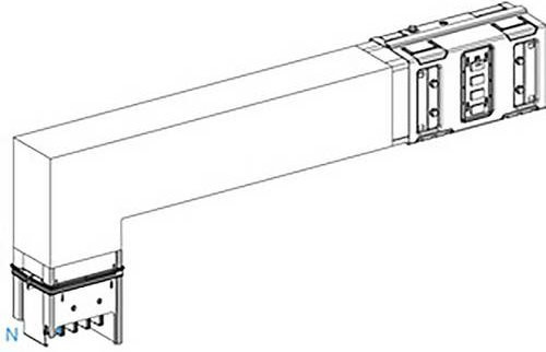 Schneider Electric KSA Winkelelement KSA630DLF42A, 630A, flach PE außen, weiß - Bild 1