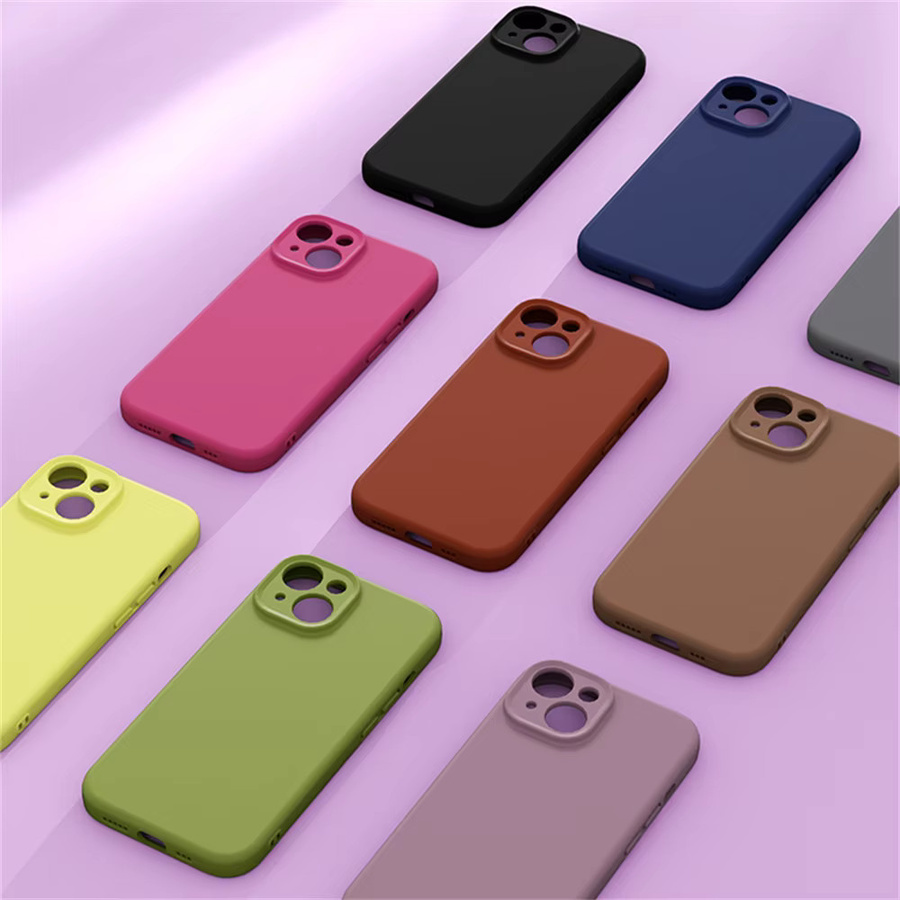 Flüssigsilikon-Magnethülle für iPhone 16 Pro Max 15 Pro 14 Pro Max 13 12 11 in Weiß mit kabellosem Laden und Stoßschutz - Bild 2