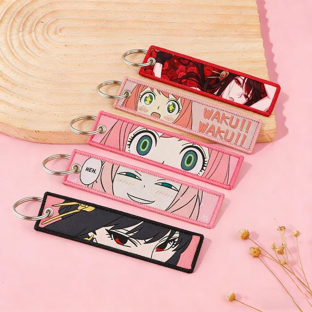 Bandai Schlüsselanhänger, Cartoon-Mädchen Stickerei, Manga - Bild 1