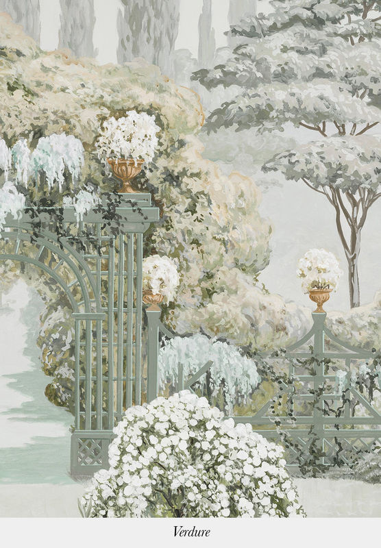 Isidore Leroy Tapete Paradis Perdu Verdure Panel A mit botanischem Floral-Design aus Vlies - Bild 2