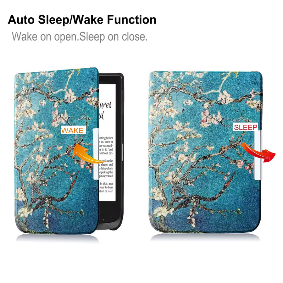 Magnetische PU-Lederhülle für Pocketbook Touch Lux 4 PB627 PB632 mit Auto Sleep Wake Funktion und stoßfestem Schutz - Bild 3