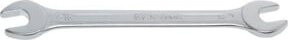 BGS Doppel-Maulschlüssel 30614 aus Chrom-Vanadium in Silber, SW 14x15 mm - Bild 1