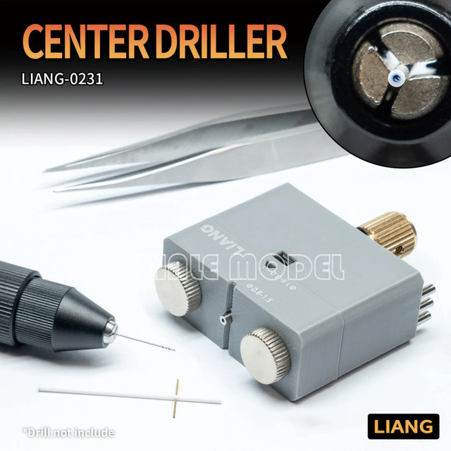 LIANG Model Military Craft Rod Vertikales Bohrwerkzeug 0231 Center Driller DIY Tool in Grau - Bild 1