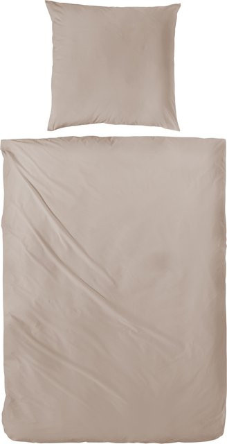 H.G. Hahn Bettwäsche aus Mako-Satin mit Tiermotiv in Beige, B/H: 155 x 220 cm und 80 x 80 cm - Bild 1