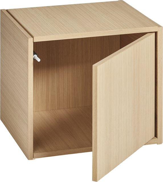 Woud Bricks Cube Wandregal aus Holz in Beige Matt - Bild 1