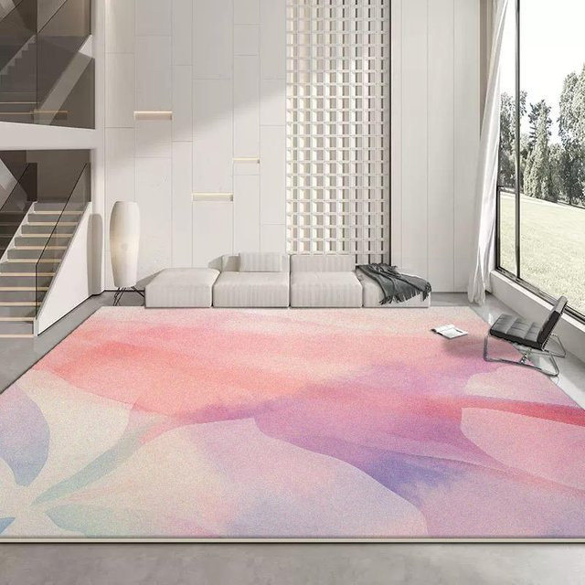 Moderner rutschfester Teppich von JGJG in Blau, maschinengefertigt aus Polyester für Wohnzimmer und Schlafzimmer, B/T: 200 x 300 cm - Bild 1