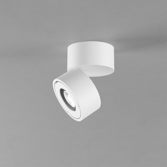 DLS Lighting Clippo Outdoor LED-Deckenstrahler in Weiß, dimmbar und verstellbar, IP65 wetterfest für Garten, Terrasse und Badezimmer - Bild 1