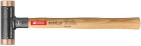PB Swiss Tools Rückschlagfreier Hammer mit Kupfer-Einsätzen und Hickory-Stiel, Durchmesser: 32 mm - Bild 1