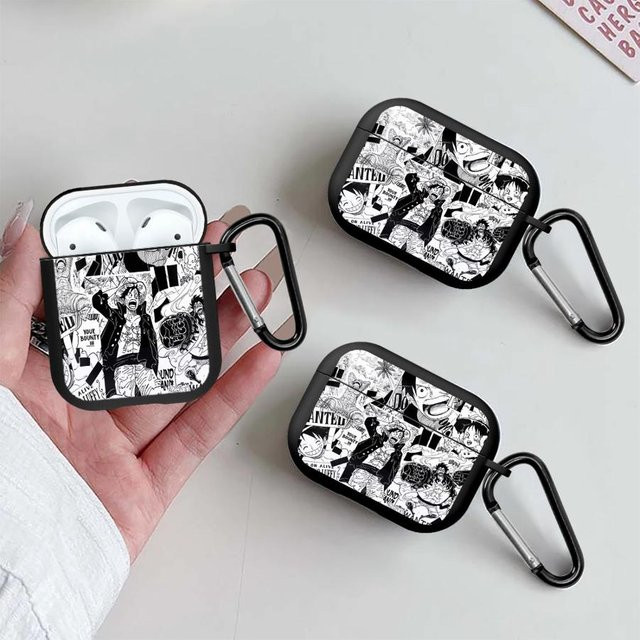 Schutzhülle mit abstraktem One Piece Logo für Apple AirPods Pro 1 2 3 4 - Bild 1