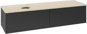 V&B Waschtischunterschrank Antao ohne Frontstruktur in Blau, B: 160 cm, T: 50 cm - Bild 1