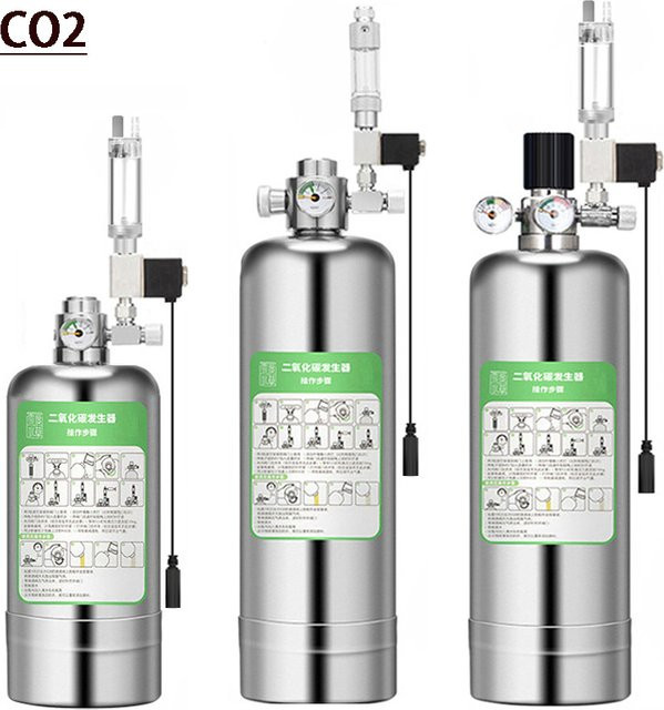ZRDR DIY CO2 Generator System Kit aus Edelstahl in Silber für Aquarien und Pflanzenfische - Bild 1