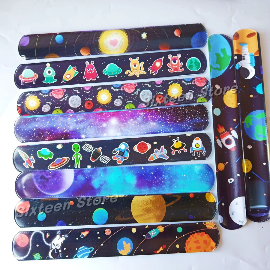 Potdemiel Schnapparmbänder, Astronauten-Thema, Kinder - Bild 1