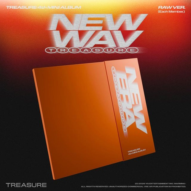 New Wav Raw Ver., 4. Mini-Album, TREASURE, CD, orange - Bild 1