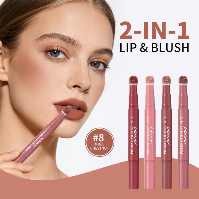 Lakerain Air Cushion Lip Cream 2 IN 1 Lippen- & Rouge-Creme, matt, Unisex - Bild 1
