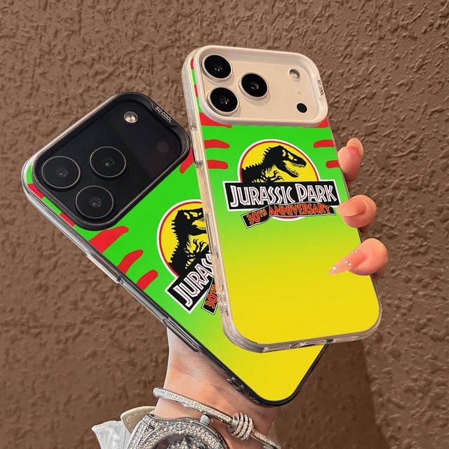 Jurassic Park Dinosaur World Schutzhülle für iPhone 11 bis 17 Pro Max Plus in Multicolor - Bild 1