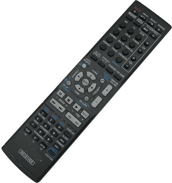 AFSPER Fernbedienung in Schwarz passend für Pioneer AV VSX-322-K, VSX-323-K, VSX-329, VSX-423-K, VSX-524-K, VSX-530-K, VSX-820-K, VSX-821-K, VSX-916-K und VSX-921-K - Bild 1