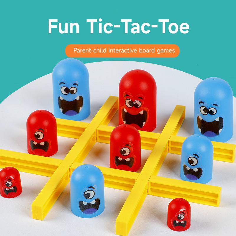 Linyi toy Tic Tac Toe Brettspiel bunt / mehrfarbig ab 3-8 Jahre - Bild 2