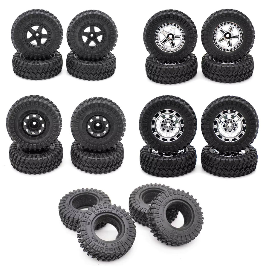 YSIDO Gummi Reifen, 4-teiliges Set, 1:18, Zubehör - Bild 3