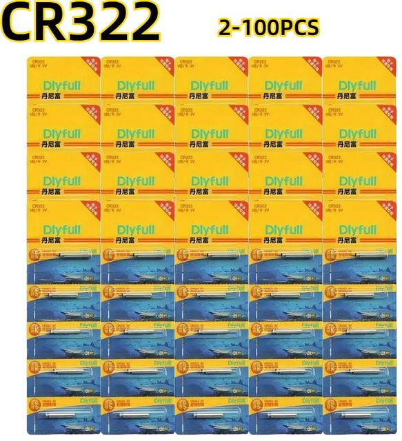 SMARTOOOLS CR322 Knopfzellen Silber für elektronische Angel-Floats und Nachtangel-Zubehör - Bild 1