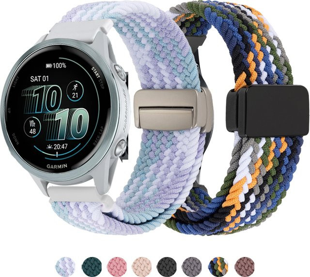 Garmin Uhrenarmband, Magnetisches Nylonband, Multicolor, Unisex - Bild 1