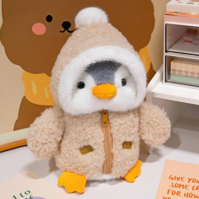 Kidsly Pinguin Plüschtier, braun, 25cm - Bild 1