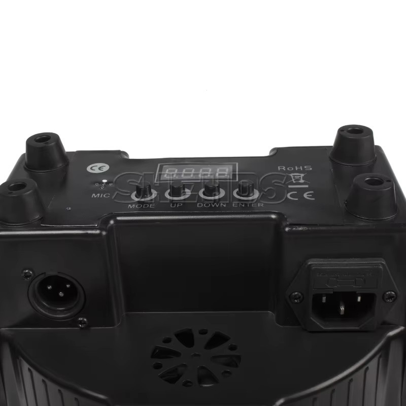 SHEHDS LED Par Wash Flachstrahler RGBW DMX 512 DJ Bühnenausrüstung Schwarz - Bild 2